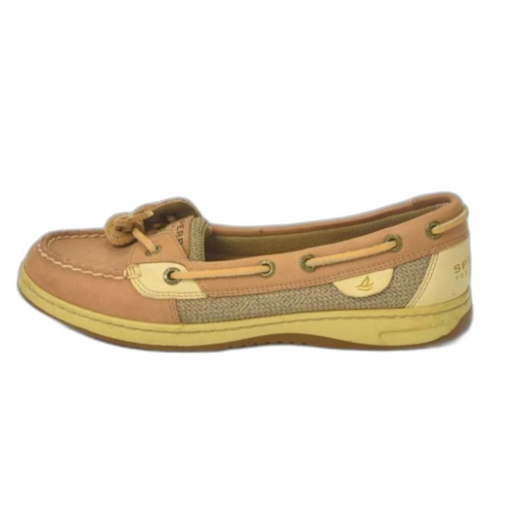 Sperry Womens Tan Leather Top-Sider / Moccasin Size 7